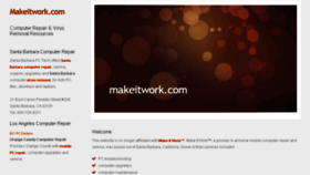 What Makeitwork.com website looked like in 2016 (7 years ago)
