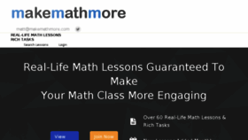 What Makemathmore.com website looked like in 2016 (8 years ago)