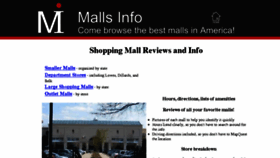What Malls-info.com website looked like in 2016 (8 years ago)