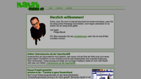 What Mamat-online.de website looked like in 2016 (8 years ago)
