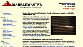 What Marblemaster.com website looked like in 2016 (8 years ago)