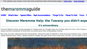 What Maremmaguide.com website looked like in 2016 (8 years ago)
