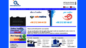 What Makineci.com website looked like in 2016 (8 years ago)
