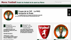 What Maroc-football.com website looked like in 2016 (8 years ago)