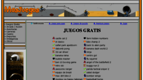 What Masjuegos.com website looked like in 2016 (7 years ago)