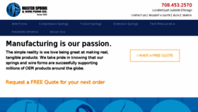 What Masterspring.com website looked like in 2016 (8 years ago)