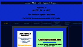 What Mathinabox.com website looked like in 2016 (8 years ago)