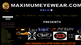 What Maximumeyewear.com website looked like in 2016 (7 years ago)