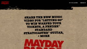 What Maydayparade.com website looked like in 2016 (8 years ago)
