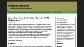 What Medienspiegel.ch website looked like in 2016 (8 years ago)