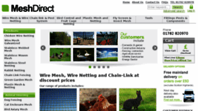 What Meshdirect.co.uk website looked like in 2016 (7 years ago)