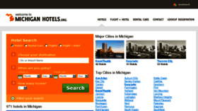 What Michigan-hotels.org website looked like in 2016 (8 years ago)
