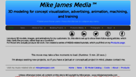 What Mikejamesmedia.com website looked like in 2016 (7 years ago)
