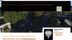 What Milehighrealestate.com website looked like in 2016 (8 years ago)
