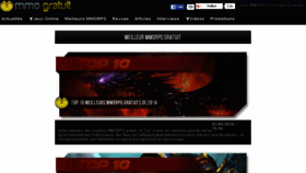 What Mmorpggratuit.com website looked like in 2016 (8 years ago)