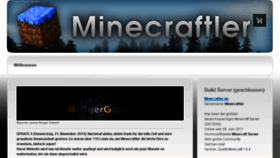 What Minecraftler.de website looked like in 2016 (8 years ago)