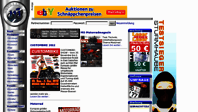 What Motorrad.de website looked like in 2016 (8 years ago)