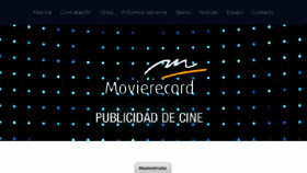 What Movierecord.com website looked like in 2016 (8 years ago)