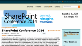 What Mssharepointconference.com website looked like in 2016 (8 years ago)