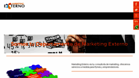 What Marketingexterno.com website looked like in 2016 (8 years ago)