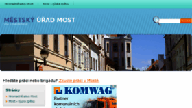 What Mumost.cz website looked like in 2016 (10 years ago)