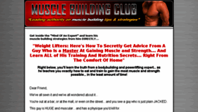What Musclebuildingclub.com website looked like in 2016 (8 years ago)