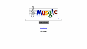 What Musgle.com website looked like in 2016 (7 years ago)
