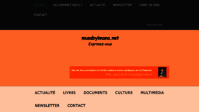 What Musabyimana.be website looked like in 2016 (8 years ago)