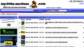 What My-little-auctions.com website looked like in 2016 (8 years ago)