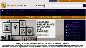 What Myartprints.com website looked like in 2016 (8 years ago)
