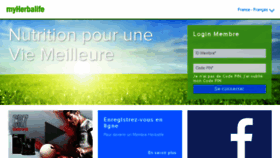 What Myherbalife.fr website looked like in 2016 (9 years ago)