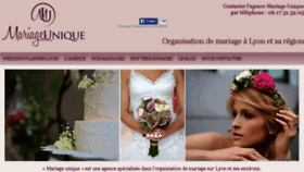 What Mariage-unique.com website looked like in 2016 (8 years ago)