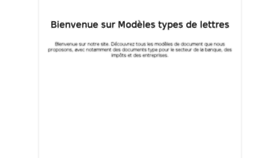 What Modeles-types-lettres.fr website looked like in 2016 (7 years ago)