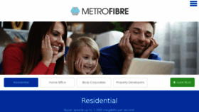 What Metrofibrehome.co.za website looked like in 2016 (8 years ago)