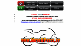What Motoapezzi.it website looked like in 2016 (8 years ago)