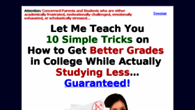 What Makebettergrades.com website looked like in 2016 (8 years ago)