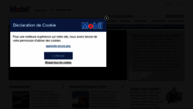 What Mobil.be website looked like in 2016 (7 years ago)