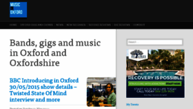 What Musicinoxford.co.uk website looked like in 2016 (8 years ago)