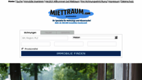 What Miettraum.com website looked like in 2016 (8 years ago)