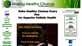 What Making-healthy-choices.com website looked like in 2016 (8 years ago)