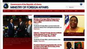 What Mofa.gov.lr website looked like in 2016 (8 years ago)