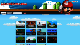 What Mariogames.com website looked like in 2016 (7 years ago)