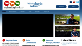 What Myhealthyherd.com website looked like in 2016 (8 years ago)
