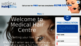What Medicalhaircentre.com website looked like in 2016 (8 years ago)