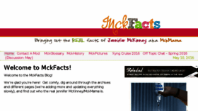 What Mckfacts.com website looked like in 2016 (8 years ago)