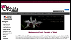 What Mauiorchids.com website looked like in 2016 (7 years ago)