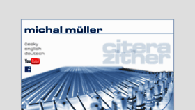 What Michal-muller.cz website looked like in 2016 (7 years ago)