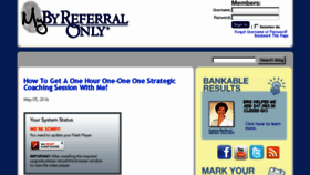 What Mybyreferralonly.com website looked like in 2016 (8 years ago)