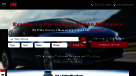 What Myhudsonnissan.com website looked like in 2016 (7 years ago)