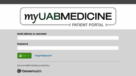 What Myuabmedicine.iqhealth.com website looked like in 2016 (7 years ago)